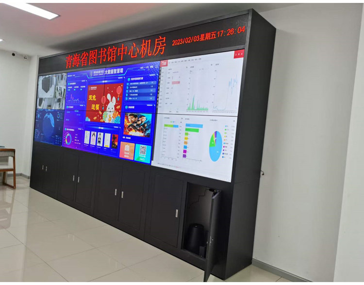 指揮中心55寸液晶拼接屏交付使用